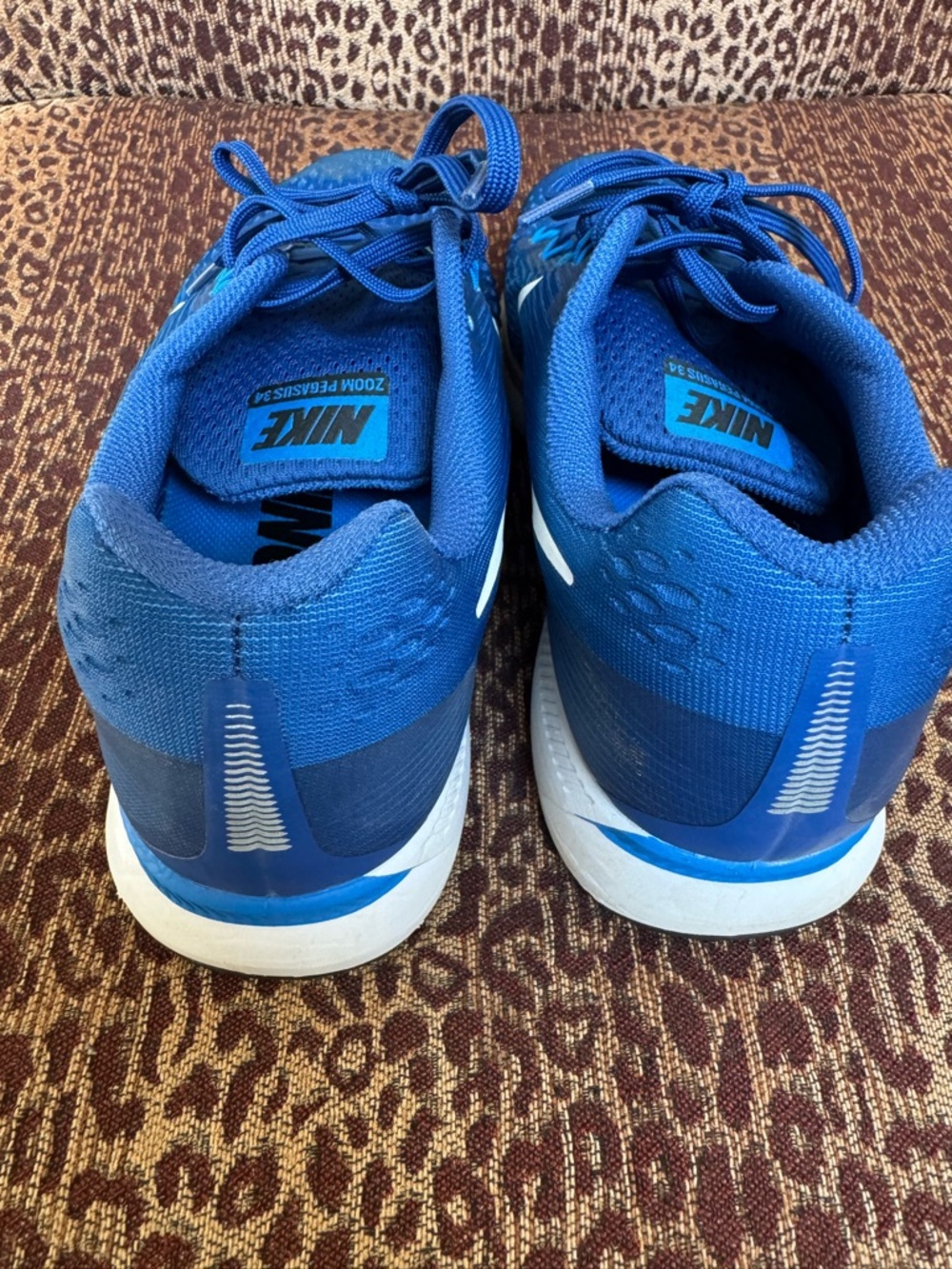 EUC Mens Nike Air Zoom Pegasus 34 Game Royal Blue Sneaker Shoes Size 11.5 - Picture 6 of 8